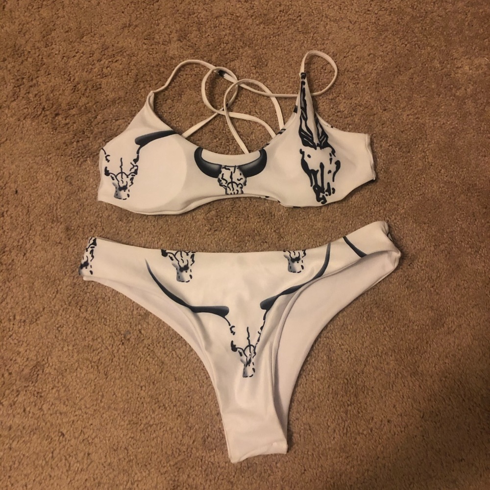 Cow Bull Skull Bikini